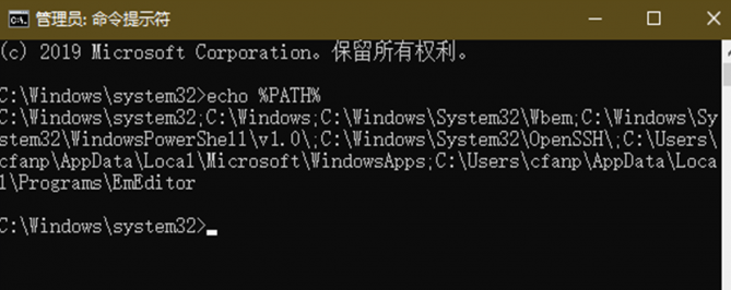 win10 path环境变量默认值还原方法