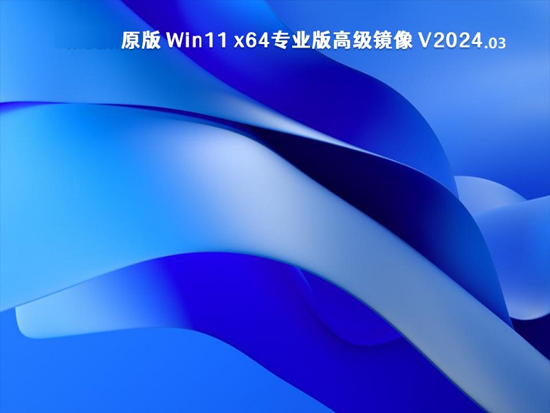 Win11 x64专业版高级镜像 v2024.03