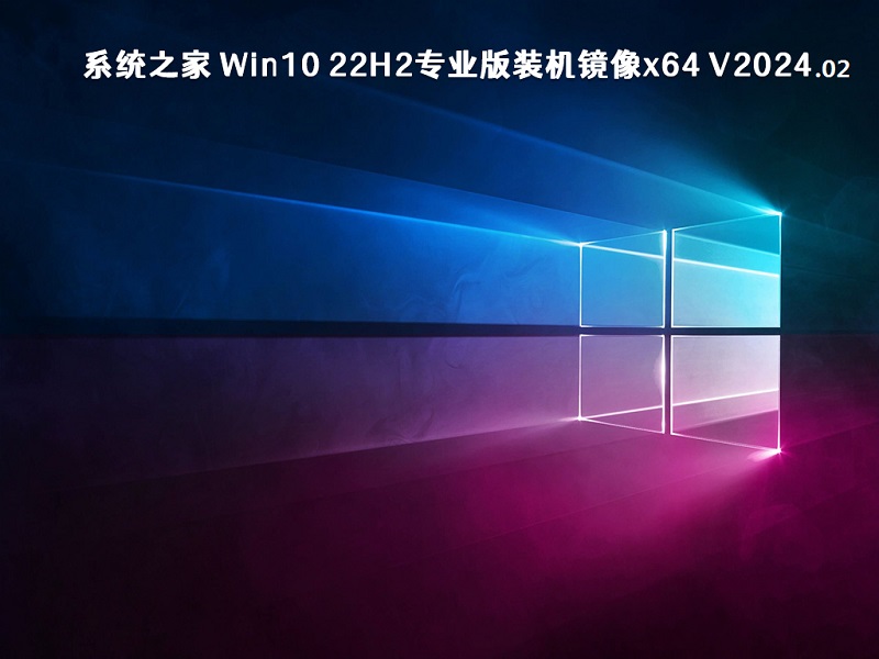 系统之家 Win10 22H2专业版装机镜像x64 v2024.02